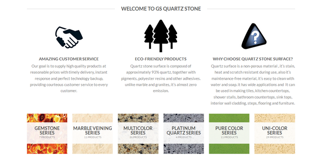 quartz stone slabs